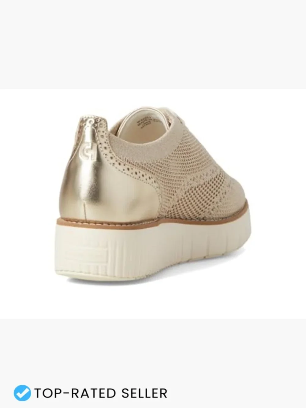 Women's Platform Wedge Oxfords Breathable Knit Business Casual Comfort Shoes